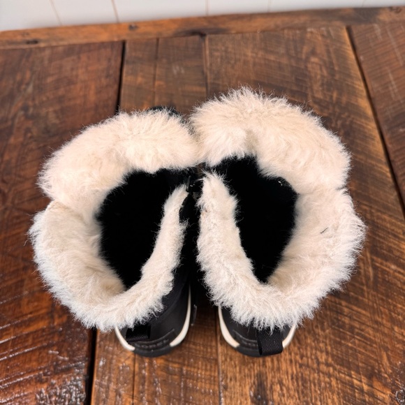 Sorel Whitney Women’s Waterproof Black Winter Boots Faux Fur Lined Size 8 - Picture 4 of 12